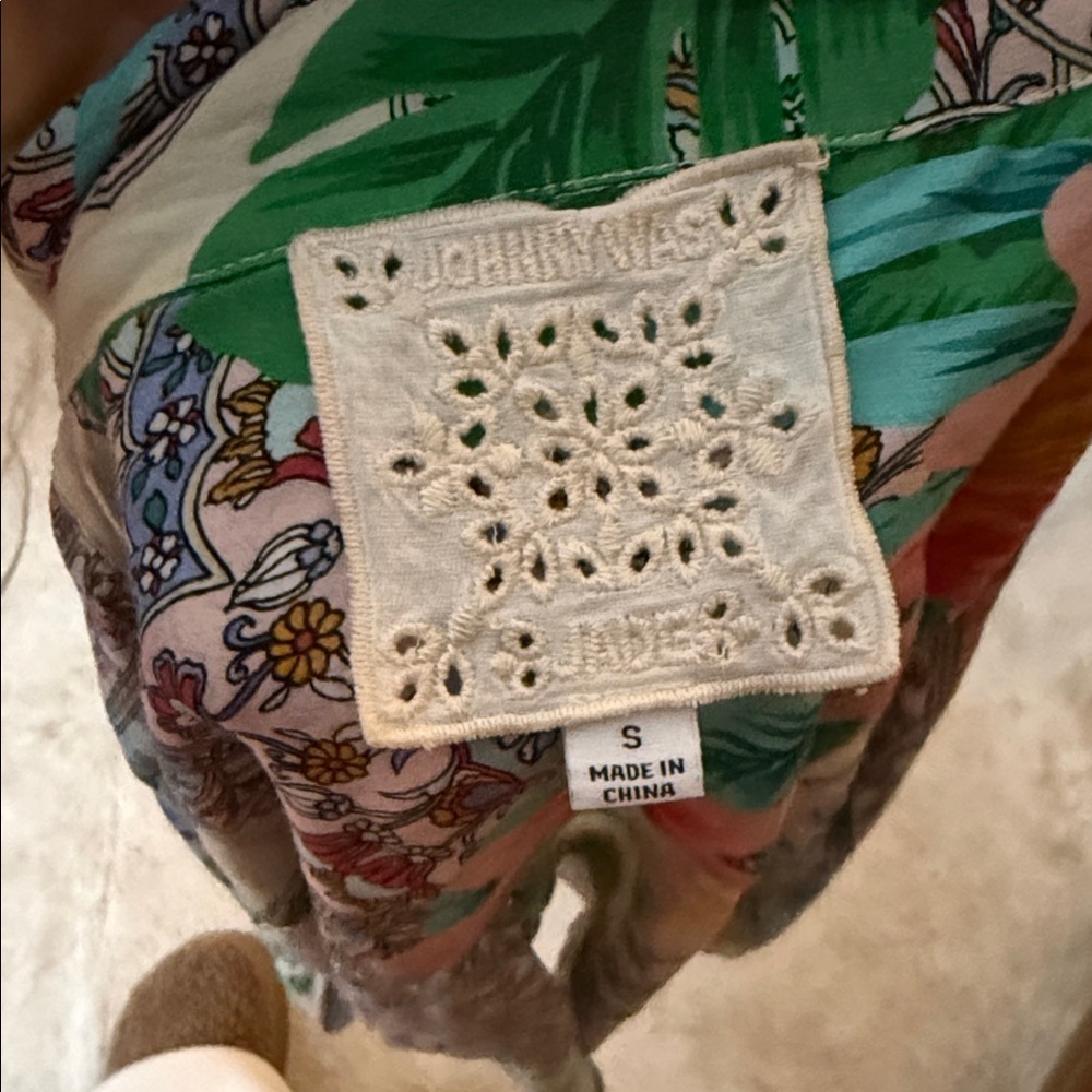 Johnny Was Clover Button Down Shirt In Multi size small - Picture 6 of 9